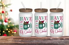 Have a cup of cheer SVG, Christmas Libbey SVG Design Product Image 2