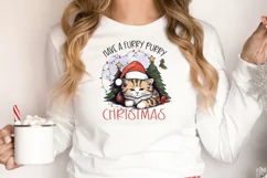 Have a furry purry christmas Sublimation PNG Product Image 2