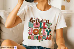 Have A Holly Jolly Christmas SVG PNG Retro Christmas Shirt Product Image 2