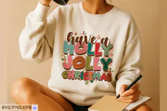 Have A Holly Jolly Christmas SVG PNG Retro Christmas Shirt Product Image 3
