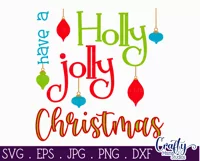 Have A Holly Jolly Christmas Farmhouse Sign Svg Product Image 2