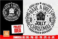 Have A Holly Jolly Christmas SVG | Holly Jolly Svg Cut File Product Image 1
