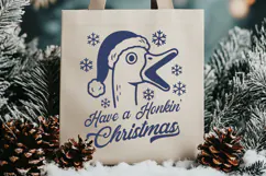 Have a Honkin’ Christmas SVG PNG | Funny Goose Xmas Design Product Image 3
