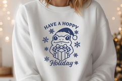 Have a Hoppy Holiday Frog SVG PNG | Funny Christmas Design Product Image 3