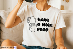 Funny Toilet Hand-Drawn SVG PNG Design Product Image 2