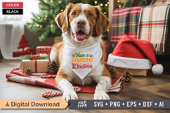 Have a Pawsome Christmas SVG | Christmas Dog Bandana SVG Product Image 3