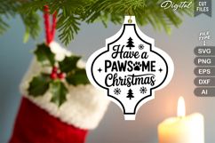 Have a Pawsome Christmas SVG | Dog Christmas SVG | Dog SVG Product Image 3