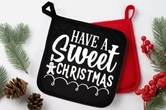 Have A Sweet Christmas SVG, Christmas Pot Holder SVG Design Product Image 2
