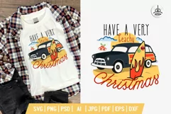 Have a Very Beachy Christmas SVG, Christmas In July Cut File Product Image 1