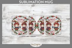 Have An Elf Tastic Day v2 Christmas Mug Wrap Sublimation Product Image 1