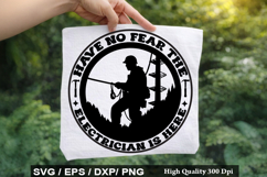 Electrician SVG Design - High Voltage Higher Spirits Product Image 3