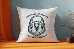 Have That Meltdown Funny Budgie SVG Screaming Bird Design Product Image 2