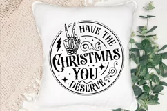 Have The Christmas You Deserve SVG, Snarky Skulls SVG Design Product Image 3