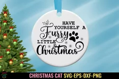 Have Yourself a Furry Little Christmas SVG I Christmas Cats SVG I Cat Ornaments SVG