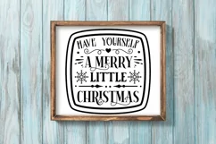 Have Yourself A Merry SVG , Farmhouse Christmas SVG Design Product Image 3