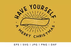 Have yourself a merry christmas Santa Sack SVG cut file