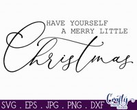 Have Yourself A Merry Christmas Farmhouse Sign Svg Product Image 2