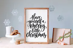 This Christmas SVG combines nostalgic holiday song lyrics with whimsical script lettering, featuring tall loops, rounded letterforms, and sweeping decorative tails.