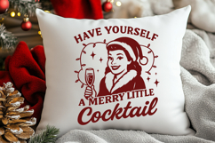 Retro Christmas Quotes SVG PNG Bundle, Funny Holiday Sayings Product Image 4