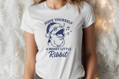 Funny Christmas Frog SVG | Merry Little Ribbit PNG Design Product Image 2