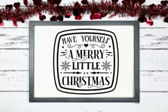 Have Yourself A Merry SVG , Farmhouse Christmas SVG Design Product Image 2