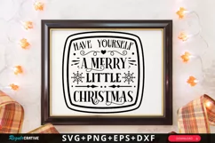 Have Yourself A Merry SVG , Farmhouse Christmas SVG Design Product Image 1