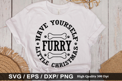 Have yourself furry little SVG - Christmas Dog Design Product Image 1