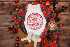 Have Yourself a Merry Little Christmas Round SVG Ornament Product Image 7