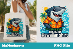 Funny Shark Sublimation | Hawaiian Shirt PNG Product Image 1
