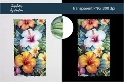 Hawaiian Flower Sublimation T-shirt Design PNG