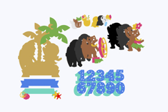 Hawaiian Cake Topper 3D SVG Product Image 3