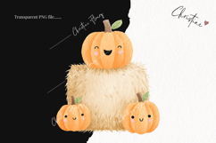 Cute Halloween Haybale Clipart | Halloween PNG Product Image 2