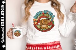 Hay Y'All Merry Christmas-Scottish Highland Sublimation Product Image 1