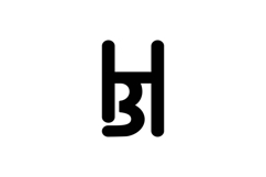 HB BH logo design Product Image 1