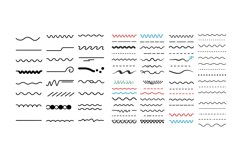 Diverse collection of decorative lines in various styles and Product Image 1