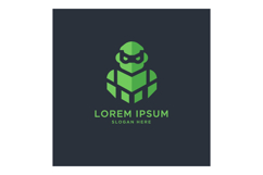 Green superhero character with a modern design in a flat vec Product Image 1