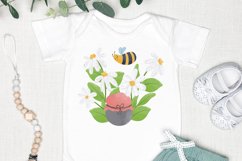 Watercolor Honey Bee Clipart Bundle, Honey Bee Sublimation Product Image 8