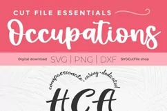 HCA SVG with heart - Create shirts and tote bags or other gifts