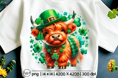 St patricks day bundle, Highland cow sublimation Product Image 5