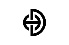 HD DH logo design Product Image 1