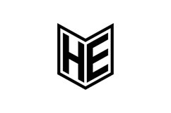 HE logo design Product Image 1