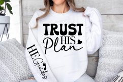 Trust His Plan Sleeve SVG, Christian SVG Design Product Image 3