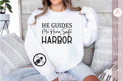 He guides me home safe harbor Sleeve SVG Product Image 1