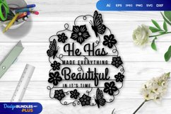 He has Made Everything Beautiful in It's Time Papercut Product Image 1