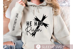 He has risen Sleeve SVG Design Product Image 2