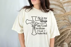 He Is My Refuge And My Fortress SVG ,Christmas SVG Design Product Image 3
