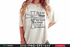 He Is My Refuge And My Fortress SVG ,Christmas SVG Design Product Image 2