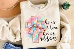 He Is Not Here He is Risen PNG, Christian Easter PNG Product Image 8