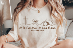 He Is Not Here He Has Risen png, Matthew 286, Risen png Product Image 1