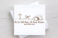 He Is Not Here He Has Risen png, Matthew 286, Risen png Product Image 3
